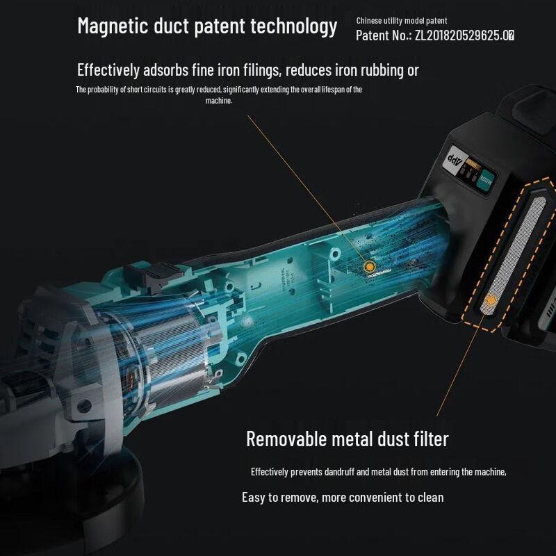 Dayi 40V Cordless Brushless Angle Grinder CN plug (adapter included)