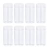 Round Plastic Jars with Clear Screw Top Lids, Clear, Wide Mouth, 250ml, for Storage and Organization, 12-Pack