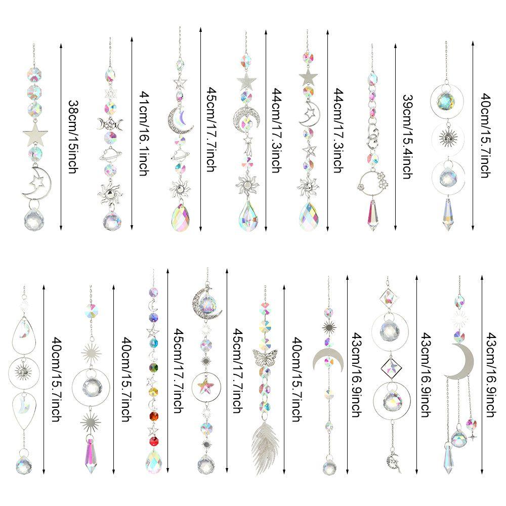 Ornament Curtains Embellishment Hanging Prisms Pendant Star Moon Crystal Wind Chime Sun Catcher