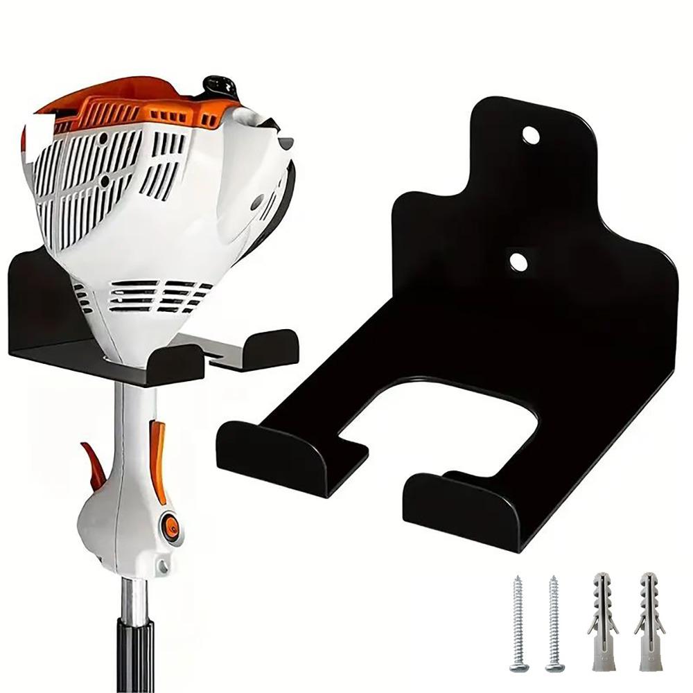 1Pcs Wall Mounted Weed Whackers Holder Heavy-Duty Adjustable Garden Grass Trimmer Rack Iron Save Space Garden Tool Holder