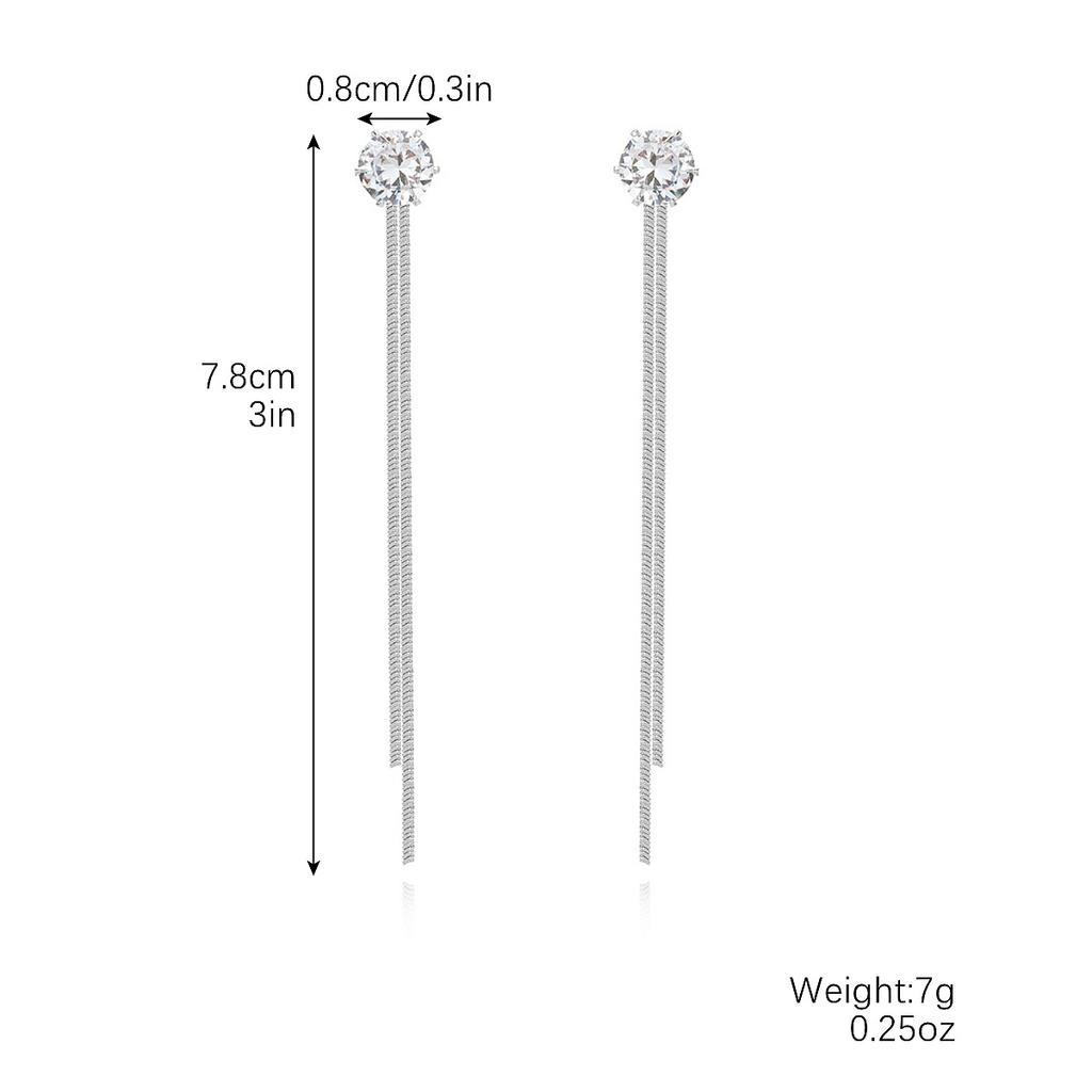 Преувеличенные Нежные Серьги Женская Мода Серьги с Кисточками Серьги с Кисточками из Циркония Длинные Серьги с Кисточками Модные Серьги 2025 Повседневные Украшения