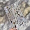 1 шт. 5D Ретро Наклейки для Ногтей, Леопардовые Наклейки для Ногтей, Самоклеящиеся Наклейки для Маникюра, Наклейки-Аксессуары для Декора Ногтей, Материалы для Маникюра
