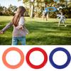 Kids Outdoor Flying Disc Ring Beach Garden Lawn Courtyard Throwing Ring Game Colorful Hollow Flying Saucer Toy Parent-child Family Game