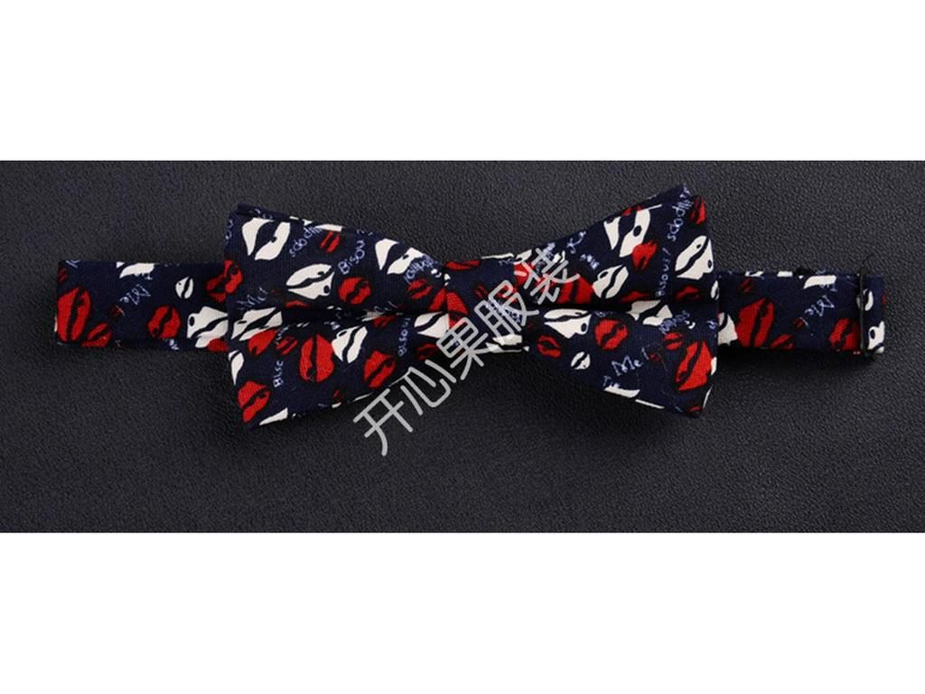 Мужской галстук-бабочка Slim Fit с цветочным ретро-принтом из хлопка и льна - Унисекс, в гонконгском стиле, для свадеб и повседневной рабочей одежды