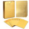 Premium Gold Waterproof Playing Cards Great for Poker Parties and Games Halloween/Thanksgiving Christmas Gifts
