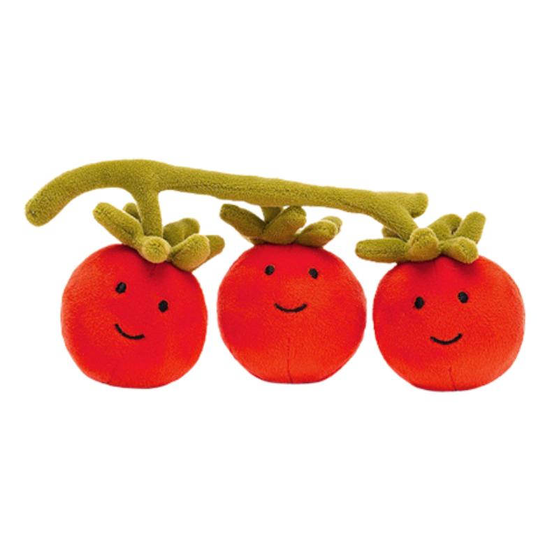 JELLYCAT Серия Гурман Живой Овощ Помидор Успокаивающая Кукла Плюшевая Фигурка Высотой 8 см