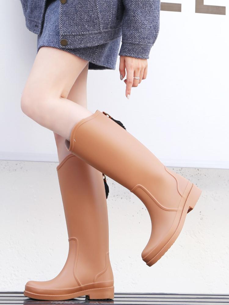 Women's Tall Rain Boots Kitchen Waterproof Non-slip Rain Boots Women Fashion Outdoor Work Boots Novo Em Botas Femininas 2024