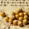 Керамические украшения Jingdezhen DIY Аксессуары 12 мм Цветочные глазурованные бусины-арбузы для изготовления ожерелий и плетеных женских браслетов Материалы