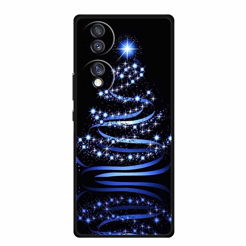 Чехол для Honor 70 Pro Plus Рождественский Мягкий Силикон ТПУ Задняя крышка телефона для Huawei Honor 70 Pro+ Honor70 Lite Мультяшная Capa Funda