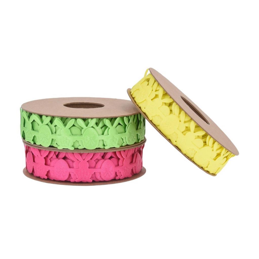 Easter Spring Ribbon Pastel Spring Color Craft Ribbon Easter Fabric Ribbon Decor Decorative Gift Wrapping Ribbon Rolls