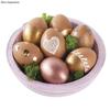 Oeufs en plastique - RAYHER - 6cm ø - Couleur abricot - Décoration de fête - Mixte