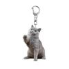 Cartoon Cat Shape Keychain 2D Acrylic Cat Charm Keyring Keys Parties Versatile Keychain Bag Charm Accessory
