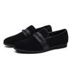 Suede Loafers Men Handmade Leather Shoes Black Casual Driving Flats Blue Slip-on Moccasins Men Shoes Plus Size 46 47 48
