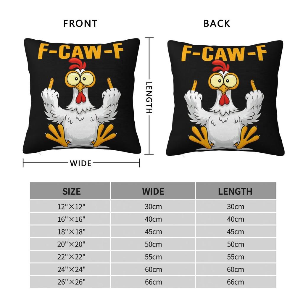 Декор для кровати Смешная F-Caw-F Курица FCAWF Наволочка Аксессуары Чехол для подушки Молния Разные размеры