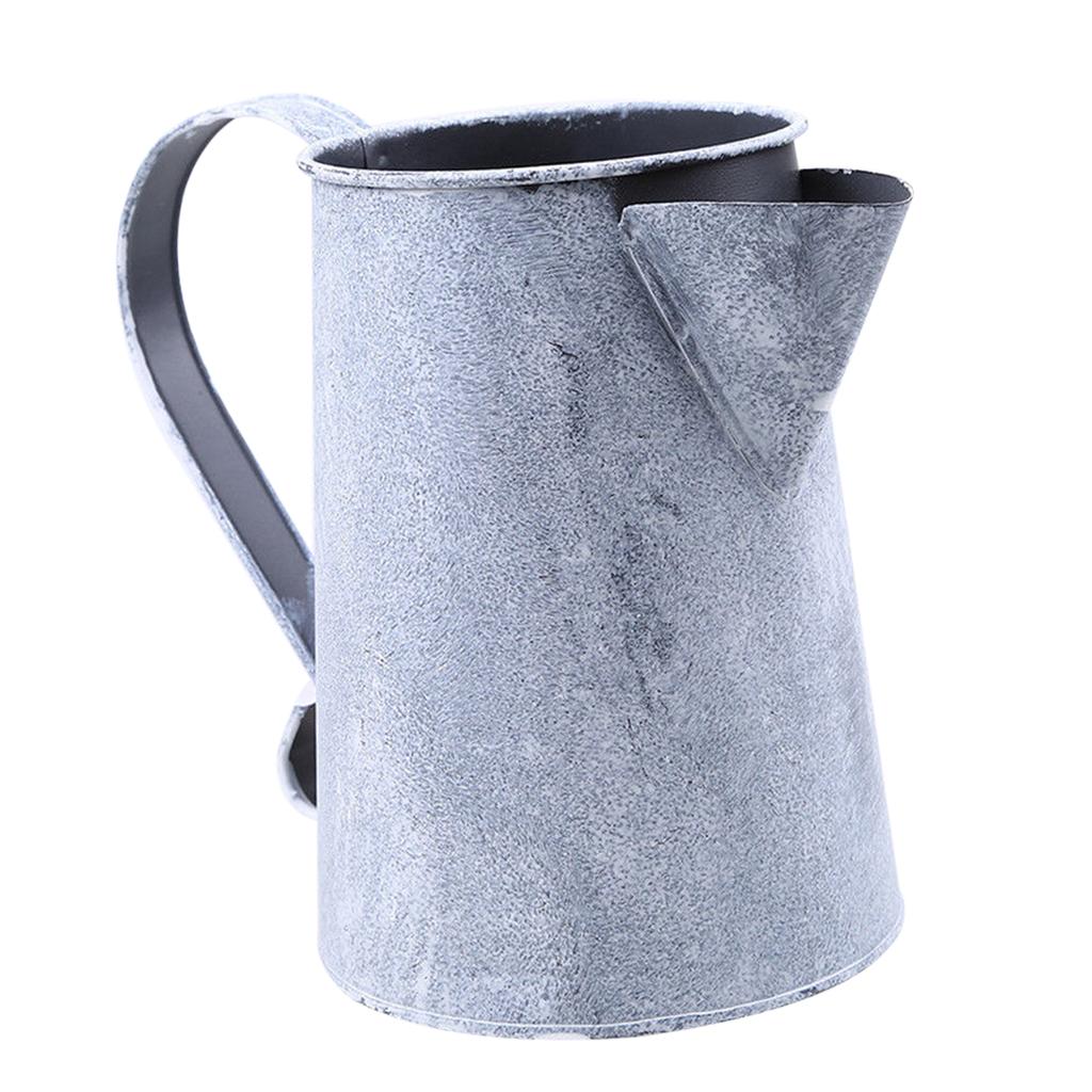 Винтажное металлическое жестяное ведро для цветов, горшок для растений и трав, настольные вазы-контейнеры, лейка с ручкой, подвесной декор для дома и сада