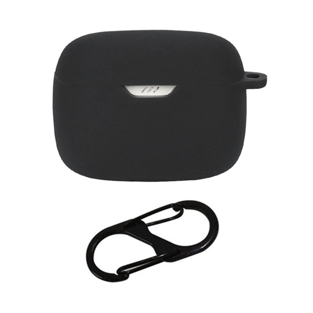 For JBL Tune 245NC Silicone Case with Anti Lost Buckle Bluetooth-Compatible Earphones Protective Cover