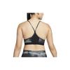 Nike Спортивный бюстгальтер с низкой интенсивностью поддержки Dri-FIT Indy Allover Print, женское нижнее белье, черное DM0558-010
