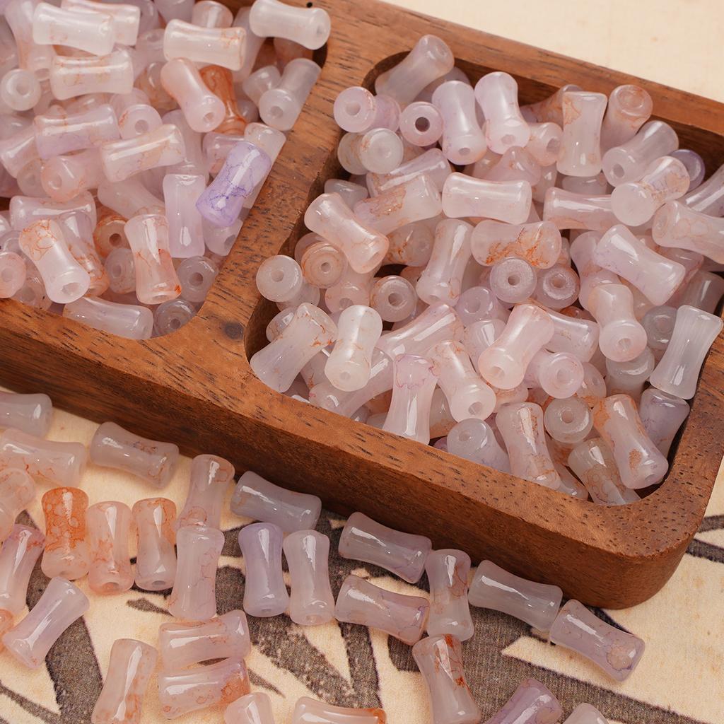 Стеклянные ореолы для окрашивания Бамбуковые бусины Бусины в старинном стиле Бусины ручной работы Аксессуары для бисера Глазурь Имитация нефрита Бусины Материалы