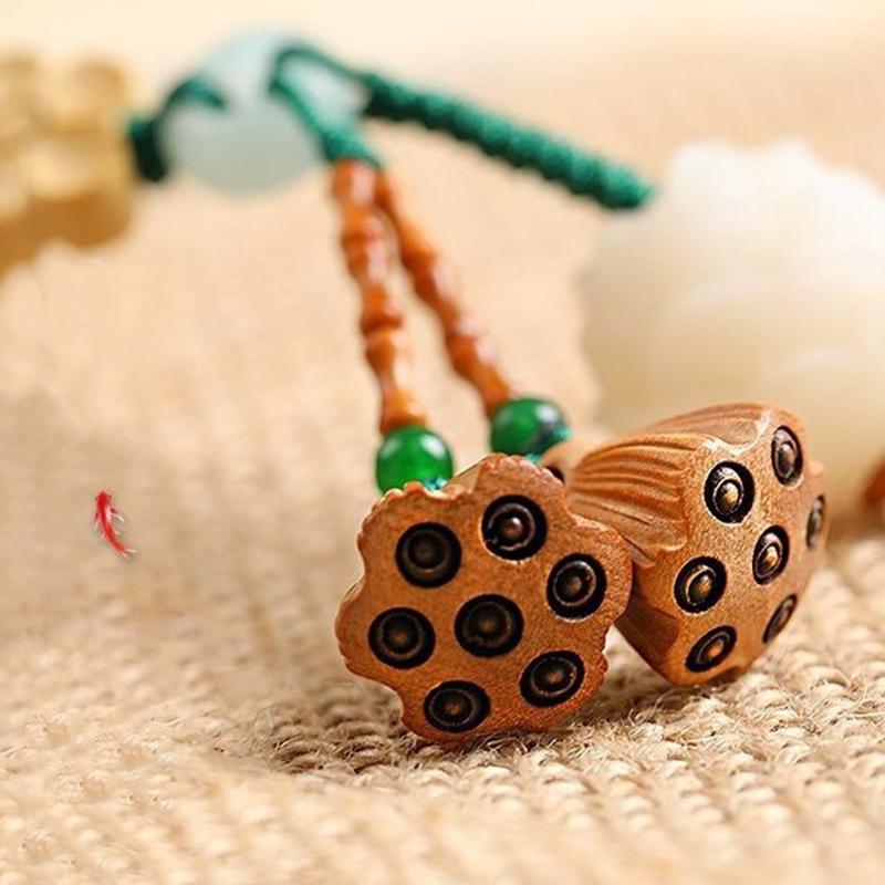 Креативный брелок для телефона Lucky Bodhi Flower в китайском стиле, брелок для ключей от машины Bodhi, изысканное украшение для телефона