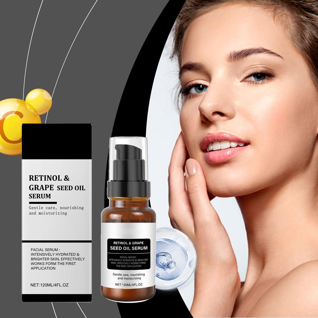 Сыворотка с маслом виноградных косточек, нежная кожа, мягкая, яркая, увлажняющая и увлажняющая сыворотка для лица 120 мл