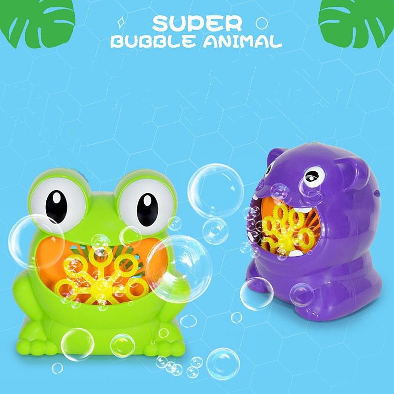 1шт. Машина для мыльных пузырей Big Frogs, автоматическая мыльница, музыкальная игрушка для детской ванны