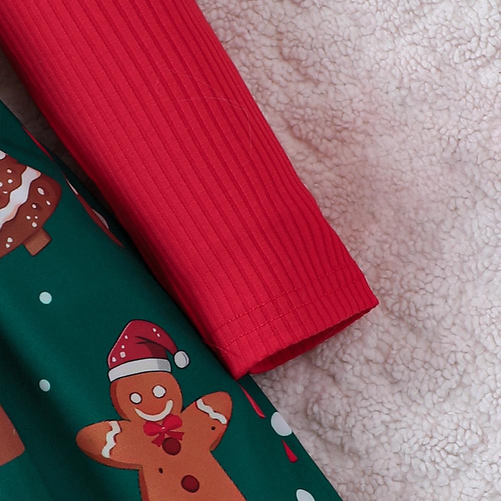 Праздничное платье для девочек с аппликацией, длинным рукавом, для рождественской вечеринки, из мягкой полиэстеровой смеси, платья для малышей, многослойный наряд