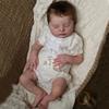 BZDOLL 50cm Soft Vinyl Asleep Reborn Baby Doll Cloth Body Toy 20inch Bebe Girl Toy with 3D-paint Skin and Visible Veins Like Real Kids Birthday Gift