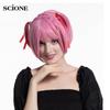 Игра DDLC Doki Doki Литературный клуб Нацуки парики розовые короткие термостойкие синтетические волосы вечерние парик для косплея + шапочка для парика