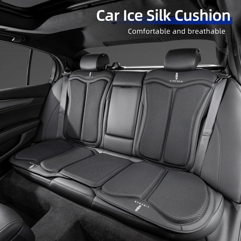 Car Seat Ice Silk Cushion Backrest Seat Protector Cover Accessories For Lincoln MKZ MKX Aviator Navigator Continental Corsair MK guj1