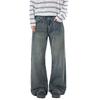 Autumn Jeans Men's Old Trendy Brand Loose Straight Mopping Pants