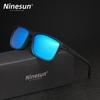 NINESUN New Fashion Men/Women Sunglasses Rainbow Mirror Lens Polarized UV400 Glasses Large Frame High Quality Driving Eyewear
