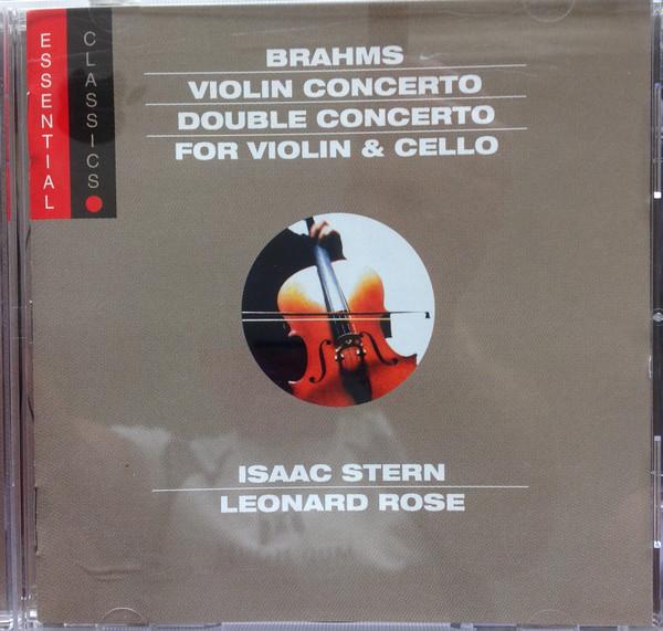 CD JOHANNES BRAHMS, ISAAC STERN, LEONA - Violin Concerto - Double Concerto SBK89835 Sony Classical, 2002 US Classical Used