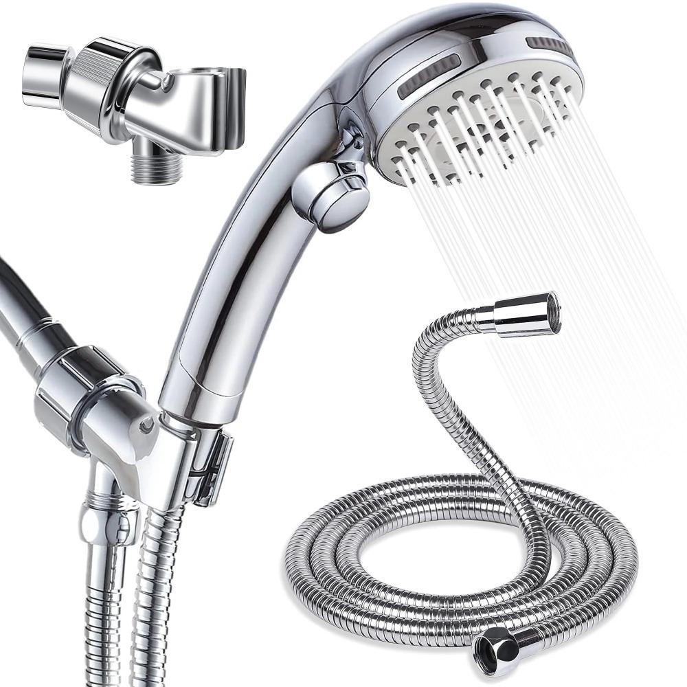 Shower Head with Handheld High Pressure Shower Heads Attached with Extra Long Hose