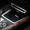 Декоративная накладка на подстаканник центральной консоли, рамка для BMW X5 X6 E70 E71 2008 2009 2010 2011 2012 2013