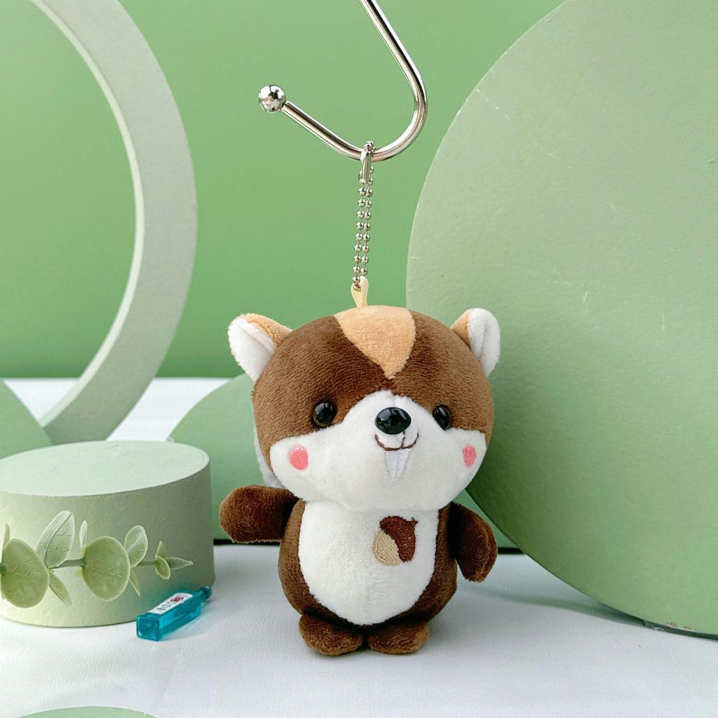 Adorable Squirrel Plush Keychain Toy - Perfect Children's Gift