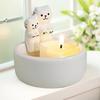 Ceramic Candle Holder Candlestick Holder Cute Tea Light Candle Holder Multifunctional Animal Shaped Gifts for Family Friends