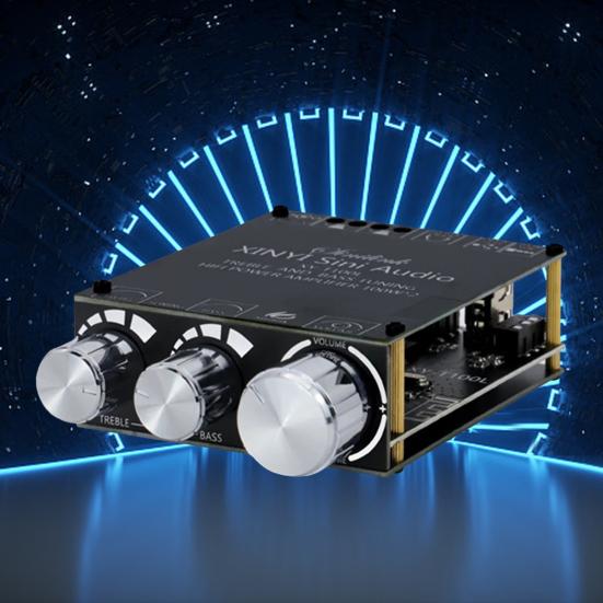Bluetooth-совместимый модуль 5.0 TPA3116D2, плата усилителя мощности, 2x100 Вт, стерео цифровой усилитель мощности, модуль стерео, регулировка высоких и низких частот