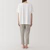 MUJI Smooth and Cool Loungewear Set in Smoky Purple Size XS Women's Short-Sleeve (FD1LBA5S) Stripes,