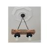 Wooden Chandelier 2 Rope Chandelier Rustic Decorative Natural Massive Chandelier