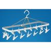 Nishida Small Corner Laundry Hanger with 16 Clothespins, Polka Dot Blue, Approx. W51.5 x D20 x H27cm, Product Number: 111117