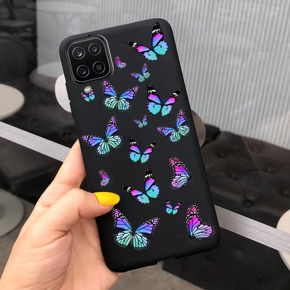 For Samsung Galaxy A12 Case M12 F12 Cue Candy Painted Cover Soft Silicone Phone Case For Samsung A12 M 12 GalaxyA12 Coque Bumper