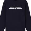 Armani Exchange Свитшот с круглым вырезом, свободный, с длинным рукавом, с буквенным принтом, мужской свитшот XM000982-AF10818-UB101