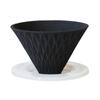 COFIL Flow Wave Wave Ceramic Coffee Filter Dripper with Special Base Black Made In Japan 13904300