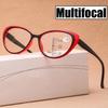 Finished Multifocal Reading Glasses Unisex Women Men Cat Eye Far Near Sight Eyeglasses Progressive Presbyopia with Diopter