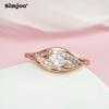 Женское кольцо SIMJOO с цирконовым камнем, стильное и элегантное индивидуальное кольцо