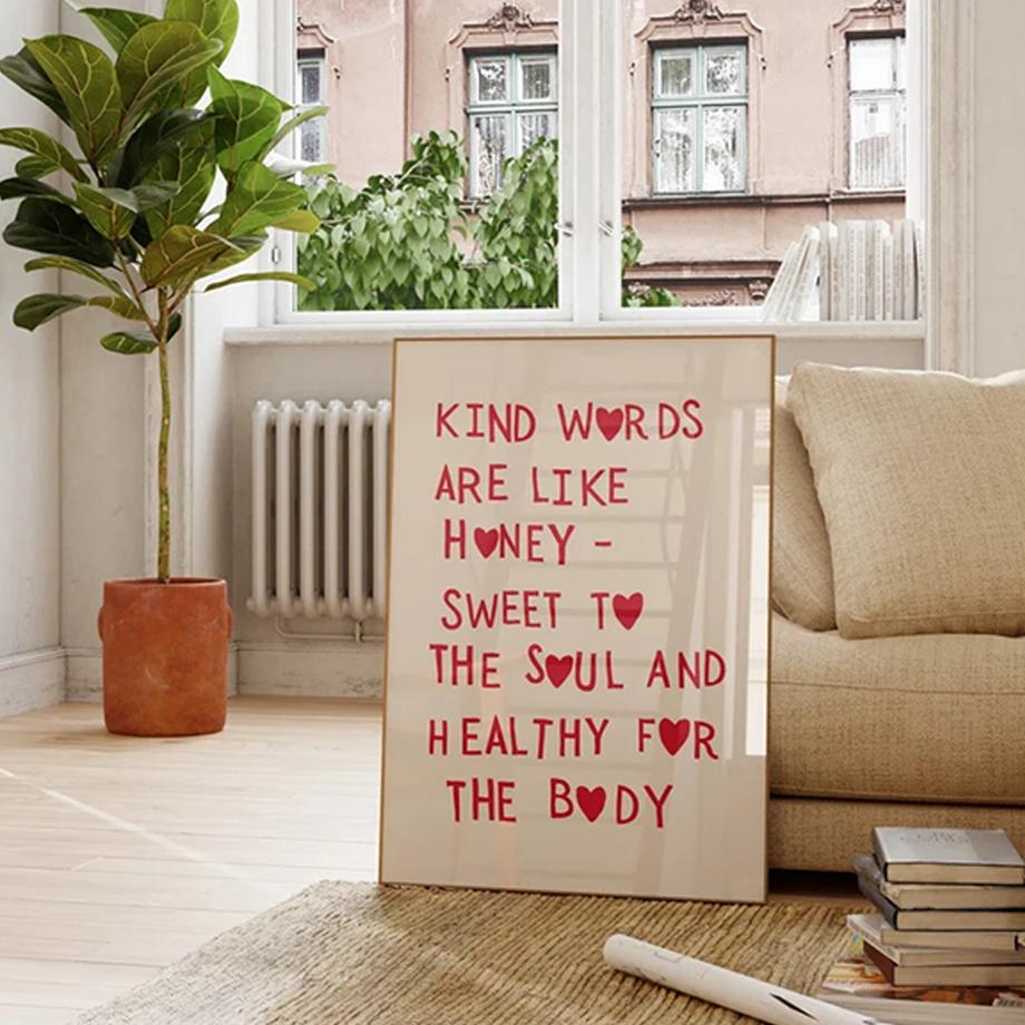 Семейные цитаты настенные художественные постеры любовь принты сердца украшения скандинавский минималистский рисунок холст картина спальня гостиная декор