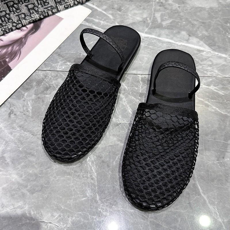 Летние сандалии с круглым носком на плоской подошве Water Diamond, пикантные туфли на плоской подошве для женщин