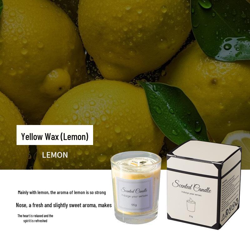 Cross-Border Aroma Candle: Long-lasting Soy Wax in Glass Cup for Home and Hotel Use