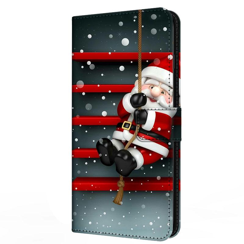 Чехол для Xiaomi Poco F7 F 7 с подставкой-книжка из кожи Merry Christmas Магнитный кошелек-защита Redmi Turbo 4 Pro