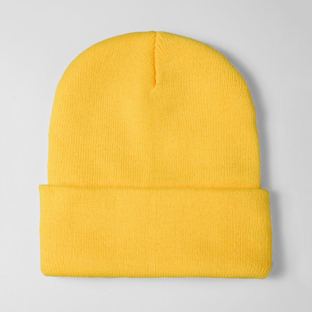 [Spot] Hot-selling large-size knitted hats, European and American trends, outdoor warm flanging cold hats
